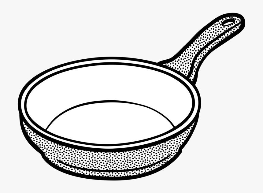 Huge Collection Of "frying Pan Drawing - Pan Clipart Black And White, HD Png Download, Free Download