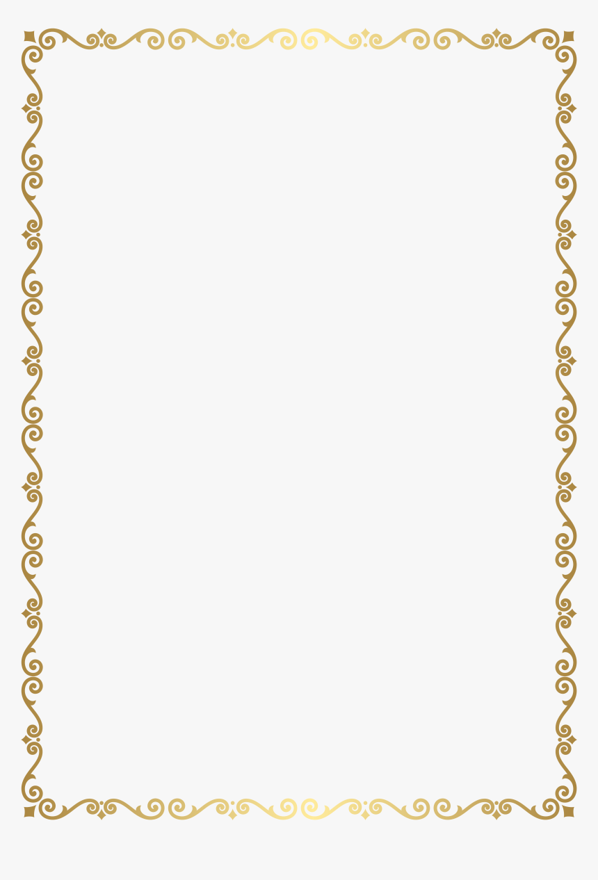 Frame Golden Photo Border Png, Transparent Png, Free Download