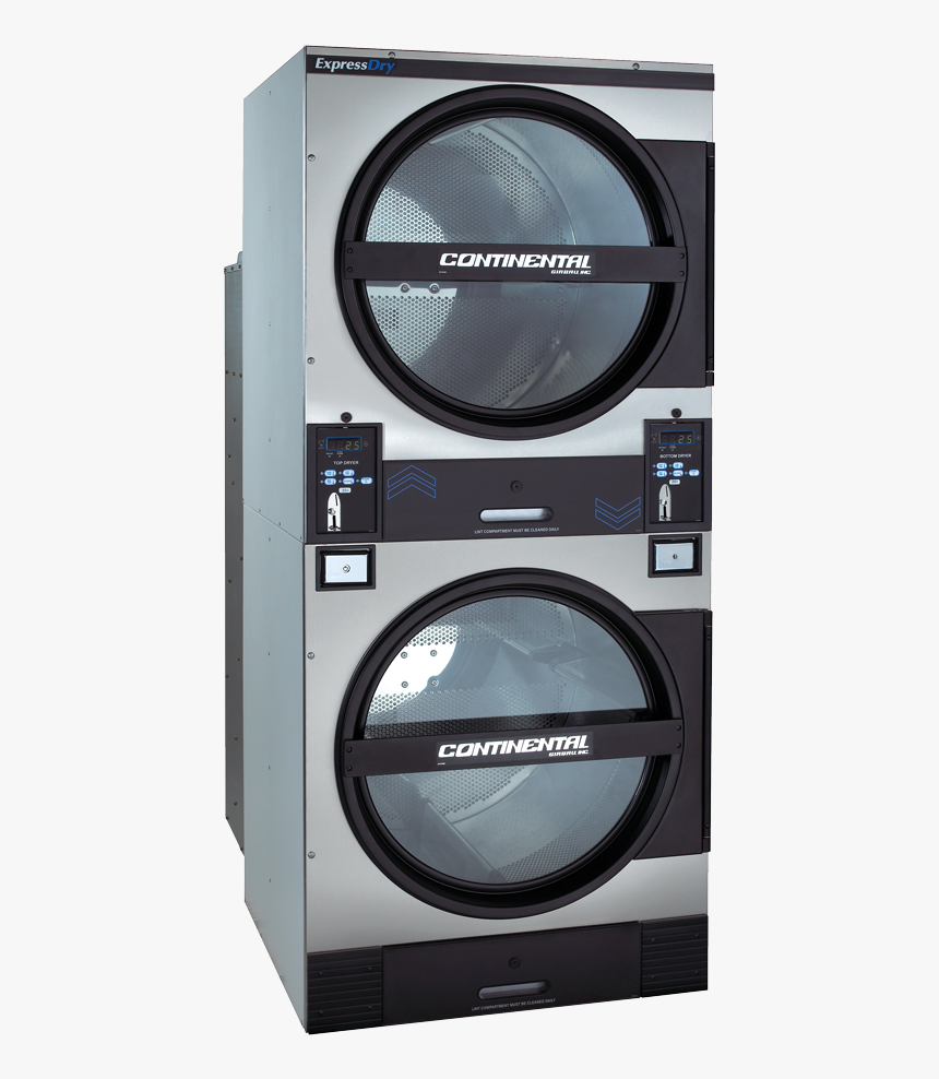 90 Pound Capacity Stack Coin Dryer - Continental Vended Dryers, HD Png Download, Free Download