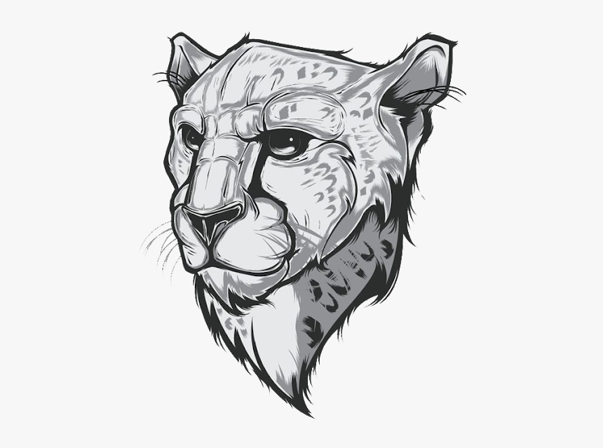 Face Cheetah Logo Design, HD Png Download, Free Download