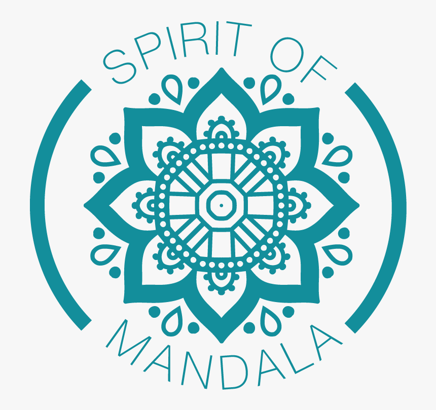 Spirit Of Mandala Logo V15 Transparent Turquoise - Mandala Past Present Future, HD Png Download, Free Download