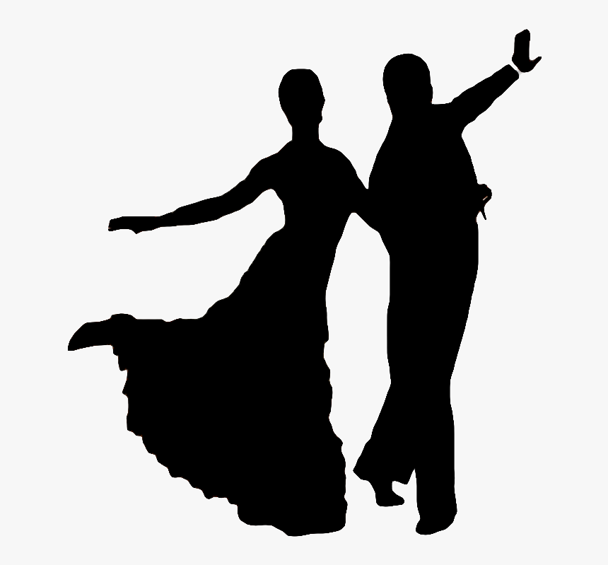 People Dancing Silhouette Png - Silhouette Ballroom Dancing, Transparent Png, Free Download