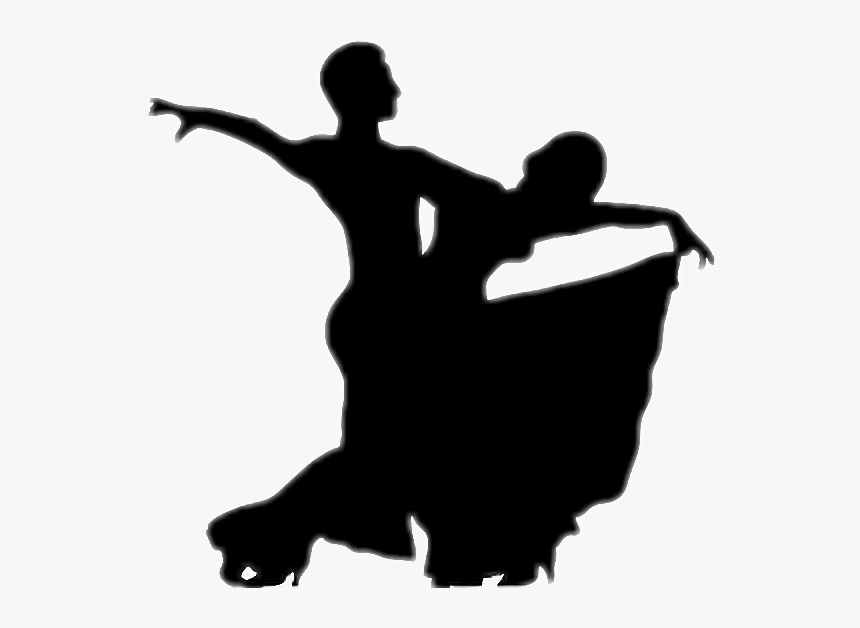 #dance #couple #black #shadow #stickers - Ballroom Dance Silhouette, HD Png Download, Free Download