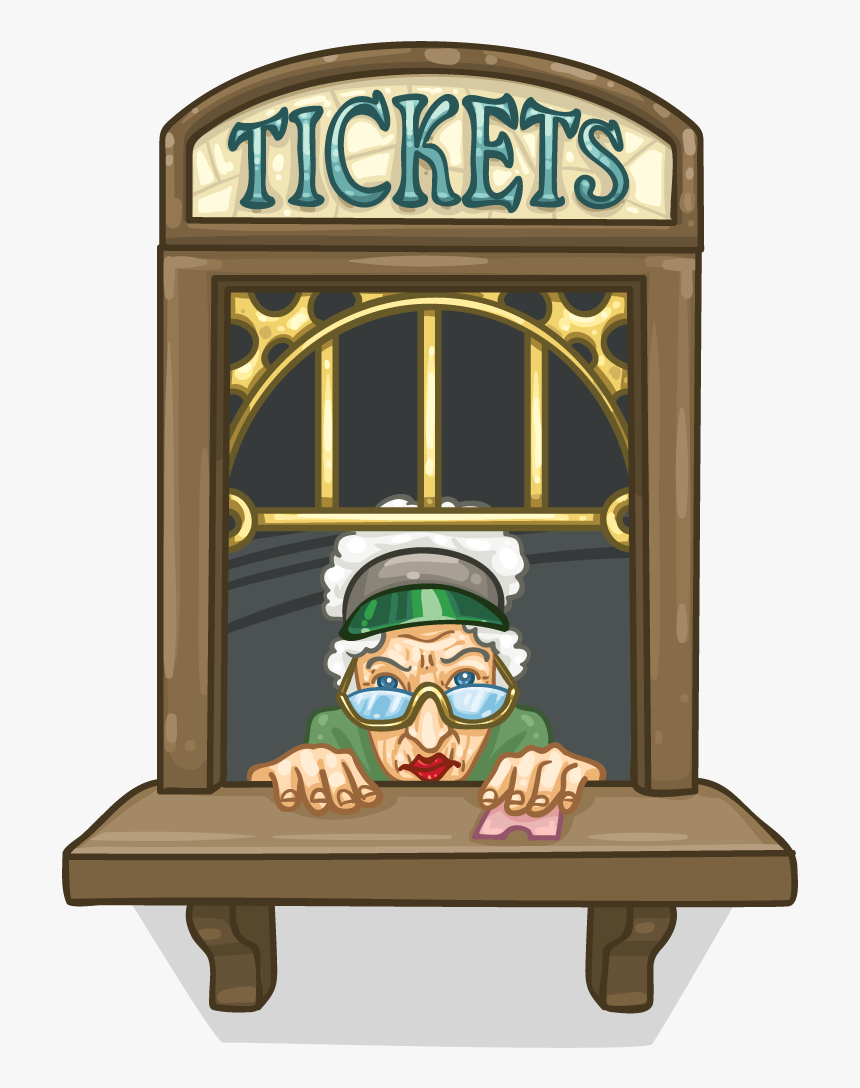 Cartoon , Png Download - Ticket Window Cartoon, Transparent Png, Free Download