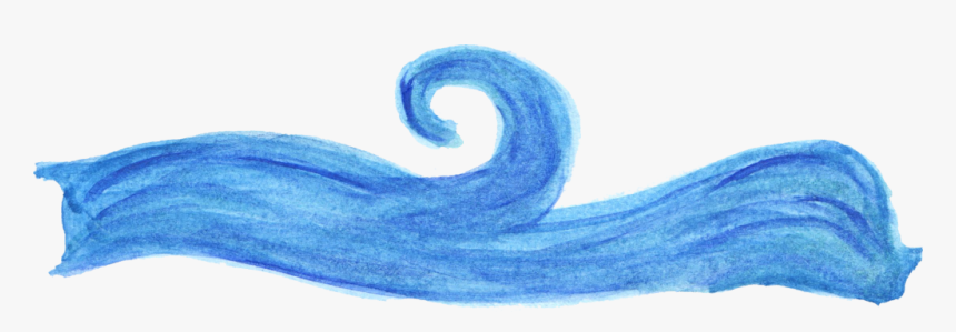 Blue Watercolor Wave Png, Transparent Png, Free Download