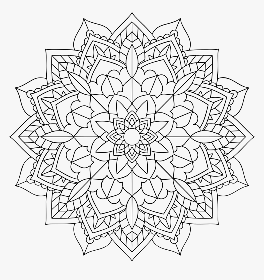 Floral Flower Mandala Free Picture - Free Mandalas, HD Png Download, Free Download