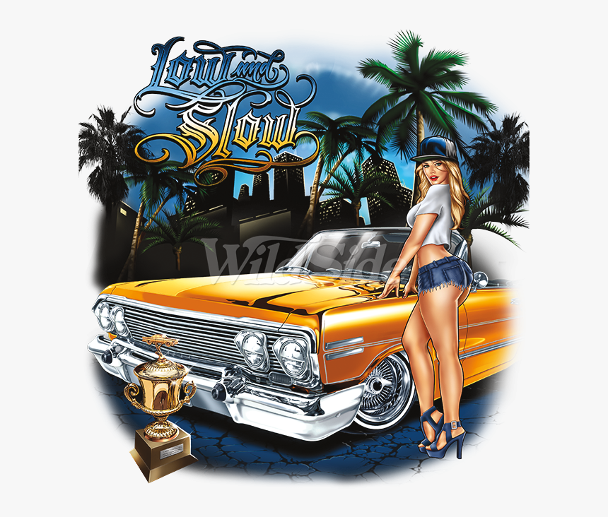 Low And Slow Lowrider Art - Low And Slow Lowrider, HD Png Download, Free Download