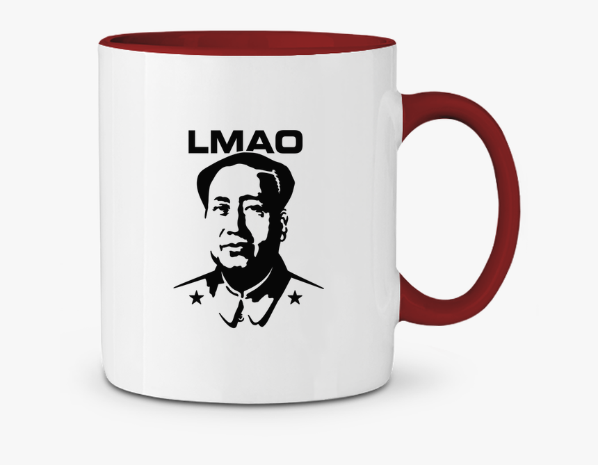 Two-tone Ceramic Mug Lmao Mao Zedong Laundryfactory - Mao Zedong Line Drawing, HD Png Download, Free Download