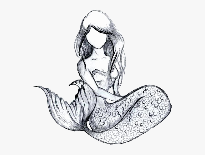 Mermaid with Blue Hair Sketch - wide 7