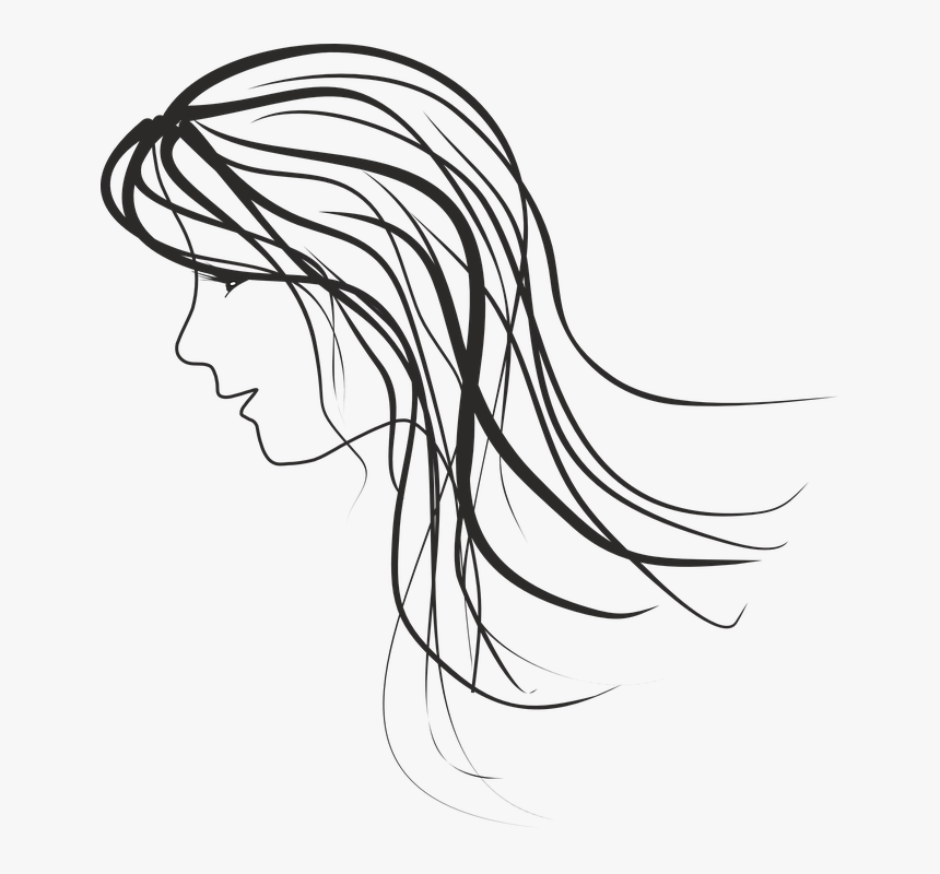 Word Drawing Free Download On Unixtitan - Woman Sketch Png, Transparent Png, Free Download