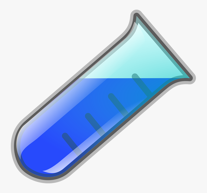 Test Tube, Pouring, Liquid, Blue, Science, Experiment - Cartoon Beaker Pouring, HD Png Download, Free Download