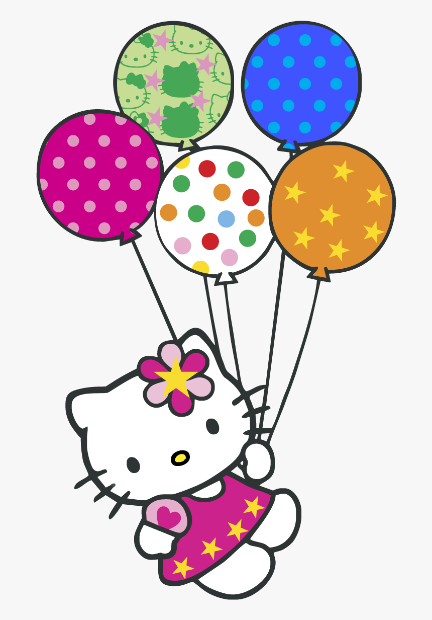 Hello Kitty Balloons Logo Vector Graphic - Hello Kitty Png Vector, Transparent Png, Free Download