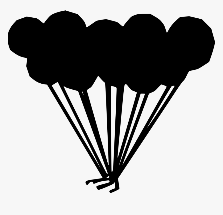 Transparent Balloons Black And White Clipart, HD Png Download, Free Download