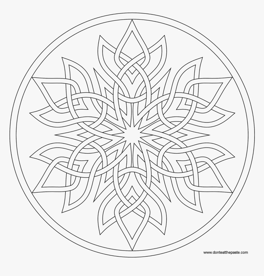 Mandala For Coloring Png, Transparent Png, Free Download