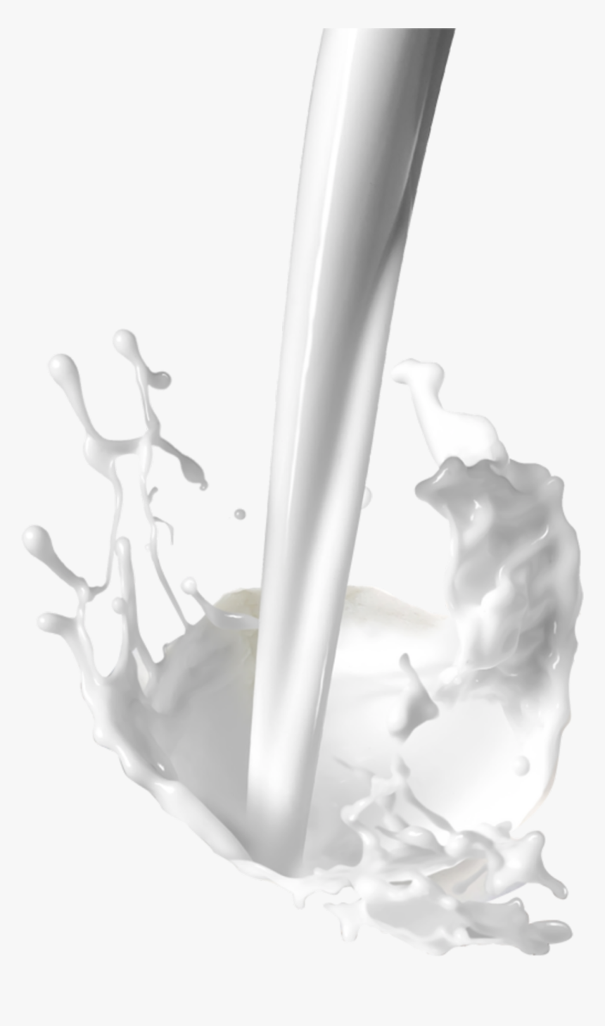 #ftestickers #milk #pouring #splash - Milk Splash Glass Psd, HD Png Download, Free Download