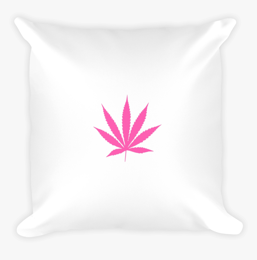 Pink Pot Leaf Pillow - Marijuana Leaf Outline, HD Png Download, Free Download