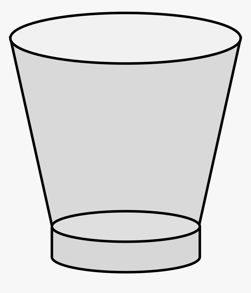 Clipart - Transparent Background Empty Clipart Cartoon Shot Glass, HD Png Download, Free Download
