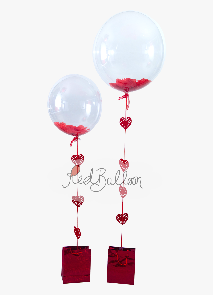 Flutter Petals Valentines Red Balloon Cork - Wine Glass, HD Png Download, Free Download