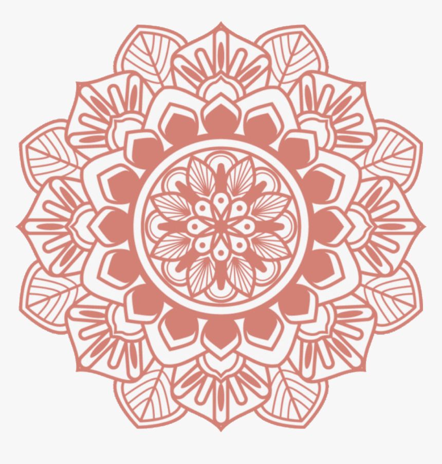 #flower #mandala #design #background #icon #cute #pink - Transparent Mandala Design Png, Png Download, Free Download