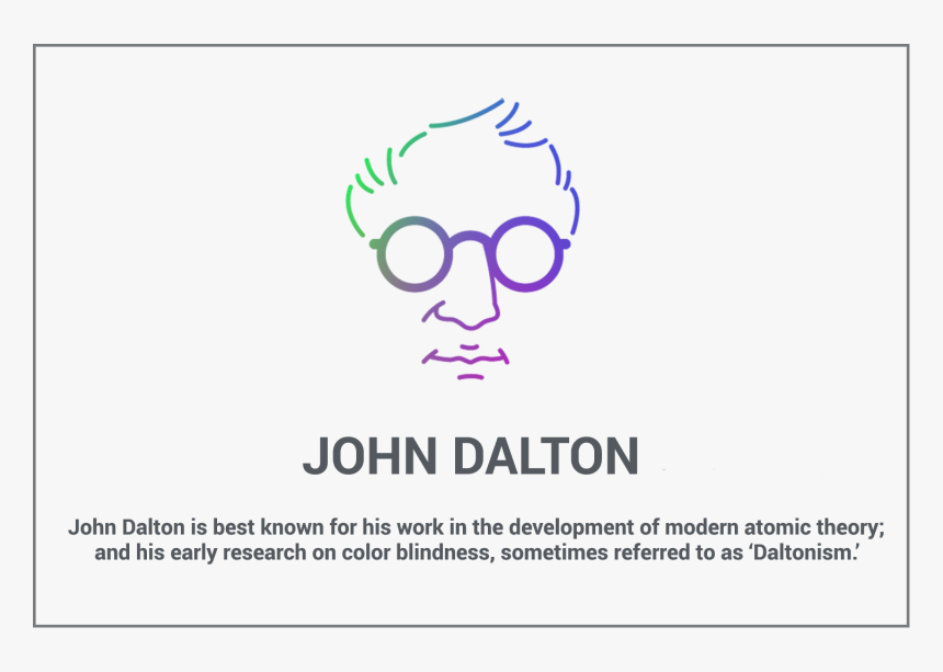 The Father Of Color Blindness"
 Style="max Width - John Dalton Color Blindness, HD Png Download, Free Download