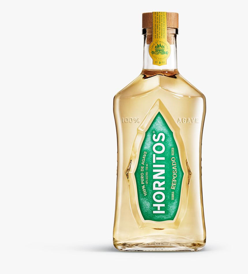 Bottle Reposado Standing - Tequila Hornitos Reposado Precio, HD Png Download, Free Download