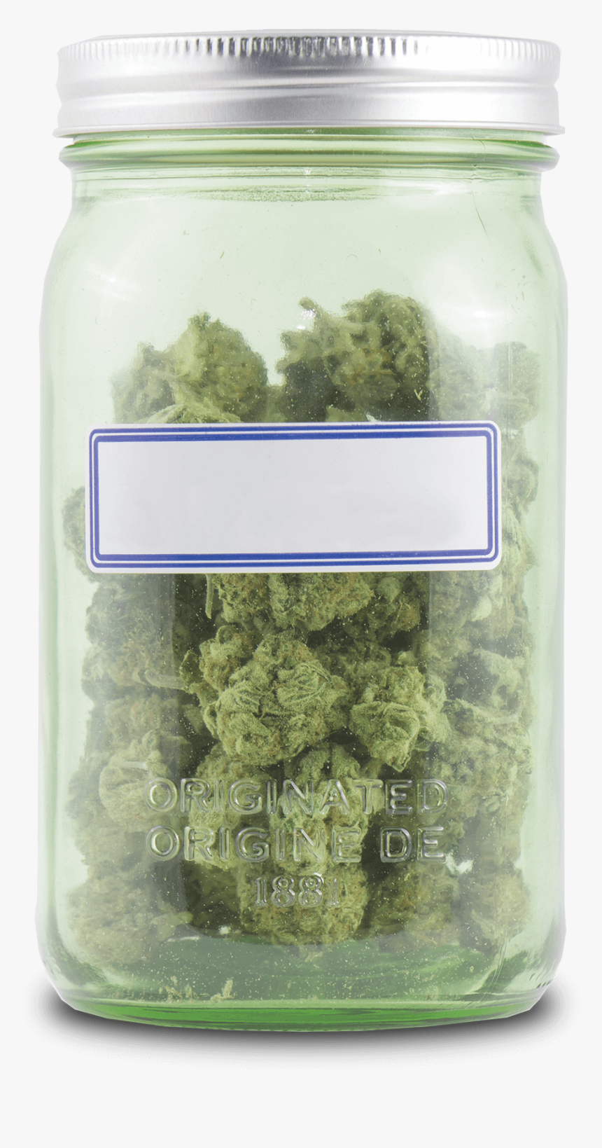 Jar Of Weed Png - Weed Jar White Background, Transparent Png, Free Download