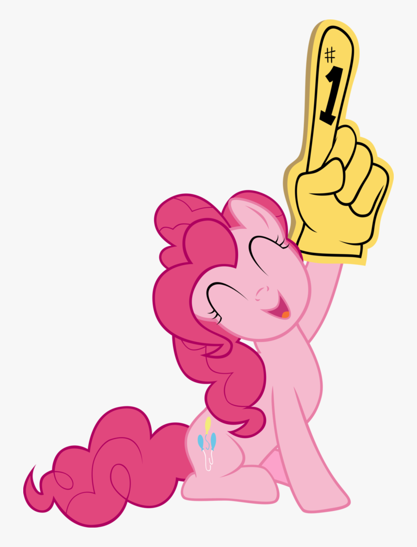Pinkie Pie Giving A Big Hand By Elegantmisreader - Mlp Pinkie Pie Hoof Up, HD Png Download, Free Download