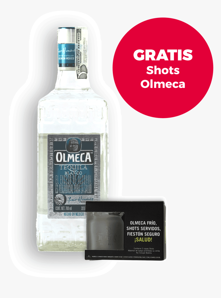 Tequila Blanco Olmeca 700 Ml Shots - Olmeca Tequila, HD Png Download, Free Download