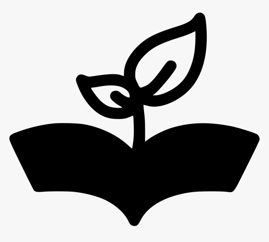 Plant Growing Out Of Book - Emblem, HD Png Download, Free Download