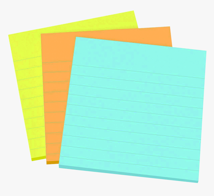 Post It Clipart Yellow Notepad Sticky Notes Pad - Construction Paper, HD Png Download, Free Download