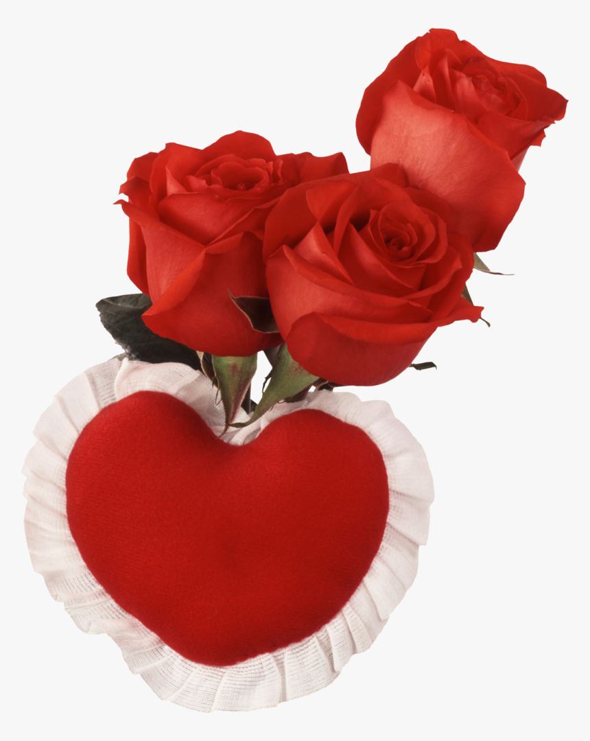 Red Heart And Roses - Love You Images With Name, HD Png Download, Free Download