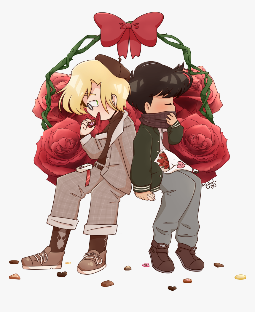 The Official Banana Fish Valentine"s Day Art Really - Cartoon, HD Png Download, Free Download