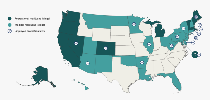 States Have Legalized Weed, HD Png Download, Free Download