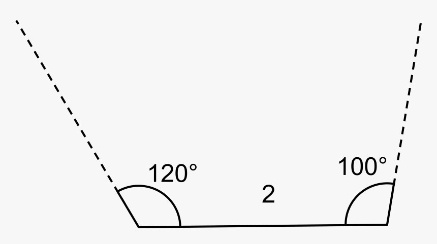 In The Figure A Horizontal Line Segment Is Drawn And - Plot, HD Png Download, Free Download