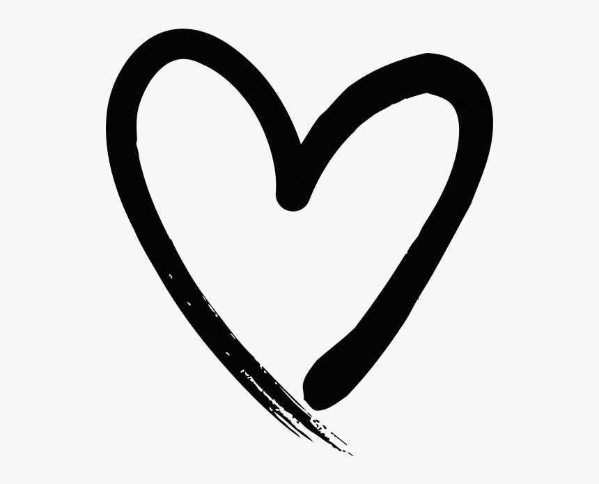 Hand Drawn Heart - Hand Drawn Heart Clipart, HD Png Download, Free Download