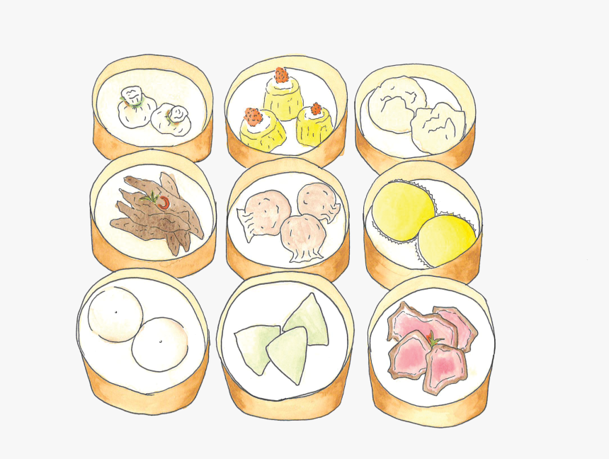 Dim Cuisine Sum Dumpling Illustration Dimsum Cartoon - Dim Sum Clip Art, HD Png Download, Free Download