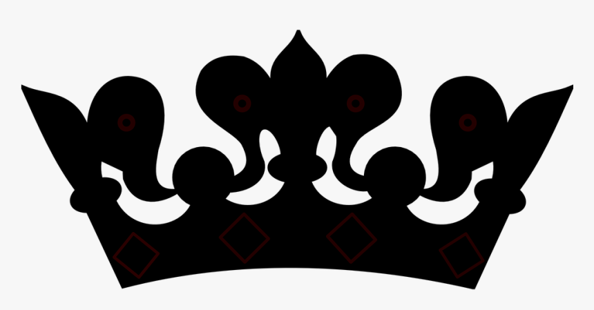 Tiara Vector Abstract - Queen Crown Clipart Black And ...
