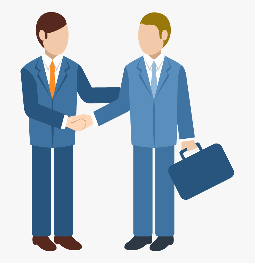 Business Clipart Png - Businessman Shaking Hands Png, Transparent Png, Free Download