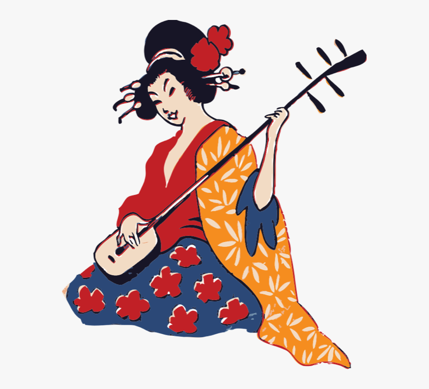 Japanese Umbrella Png Download - Geisha Clipart, Transparent Png, Free Download