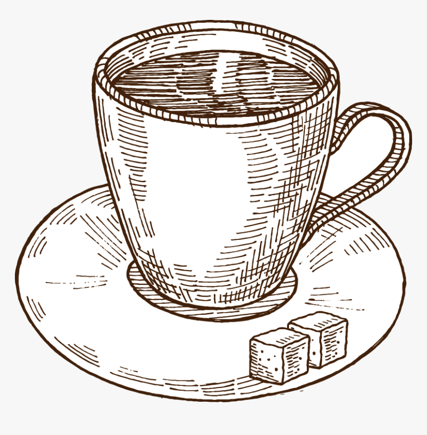 Clip Art Coffee Cup Drawing - Coffee Drawing Png, Transparent Png, Free Download