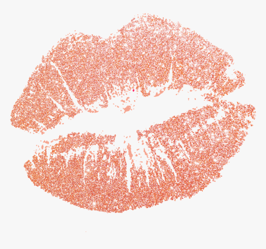 Glitter Lips Glitterbackground Glitterfondos - Rose Gold Glitter Lips, HD Png Download, Free Download