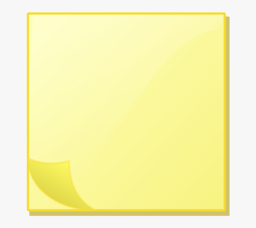 Angle,post It Note,material - Post It Sticky Note Clipart, HD Png Download, Free Download