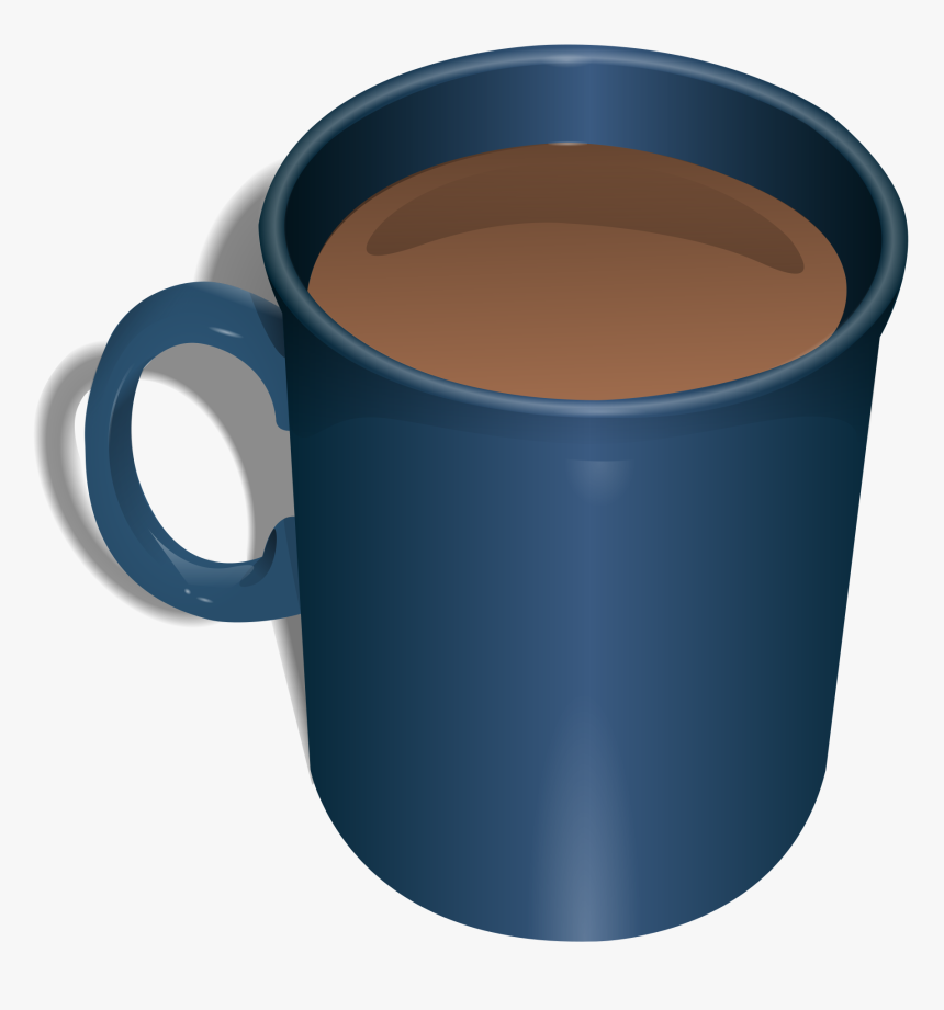 Hairymnstr Coffee Mug - Blue Coffee Mug With Coffee, HD Png Download, Free Download