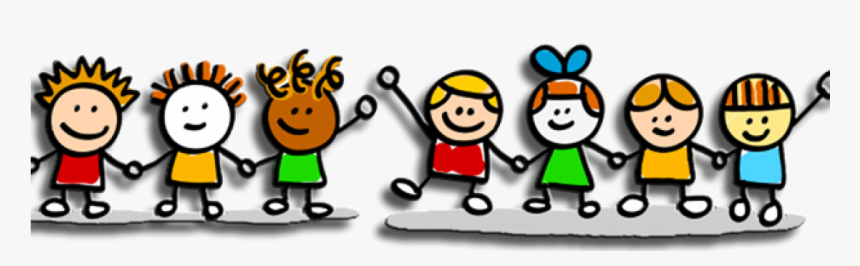 Transparent Kids Holding Hands Clipart - Spending Time With Friends Clipart, HD Png Download, Free Download