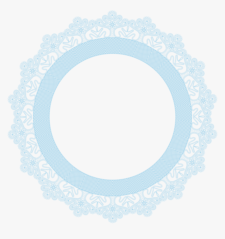 Transparent Blue Lace Png - Circle, Png Download, Free Download