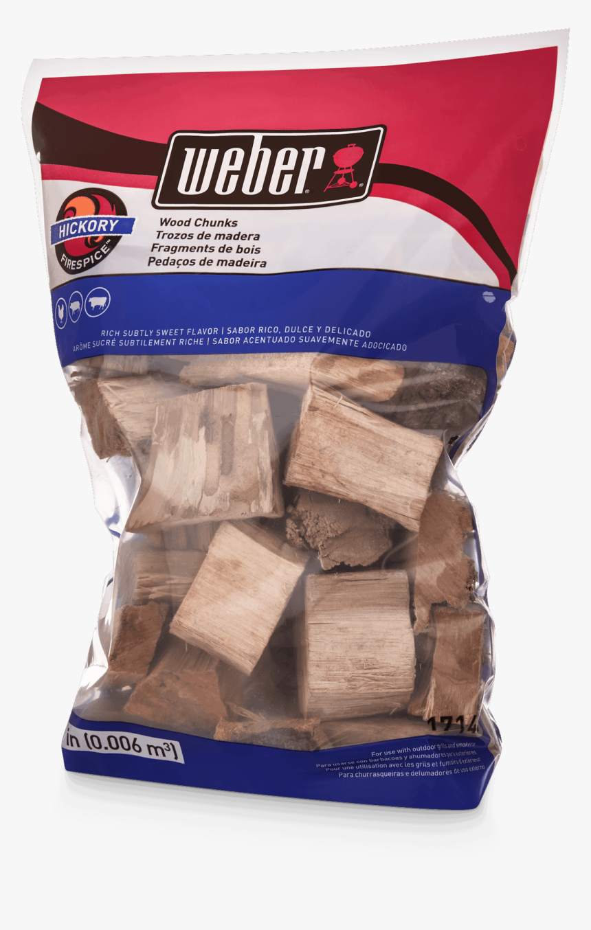 Hickory Wood Chunks View - Weber Grill, HD Png Download, Free Download