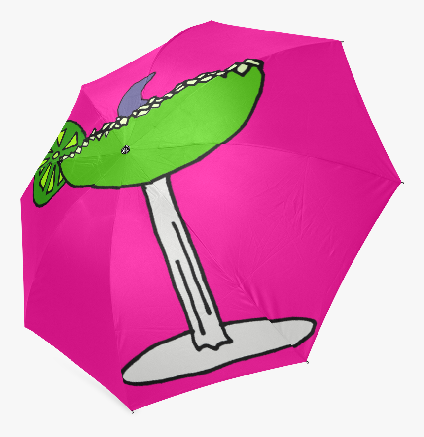 Funny Shark Fin In Lime Margarita Drink Foldable Umbrella - Umbrella, HD Png Download, Free Download