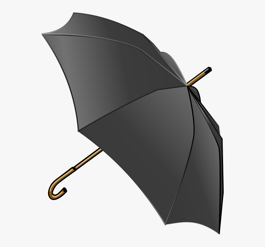 Umbrella, Tool, Weather, Canopy, Rain, Autumn, Black - Umbrella Clip Art, HD Png Download, Free Download