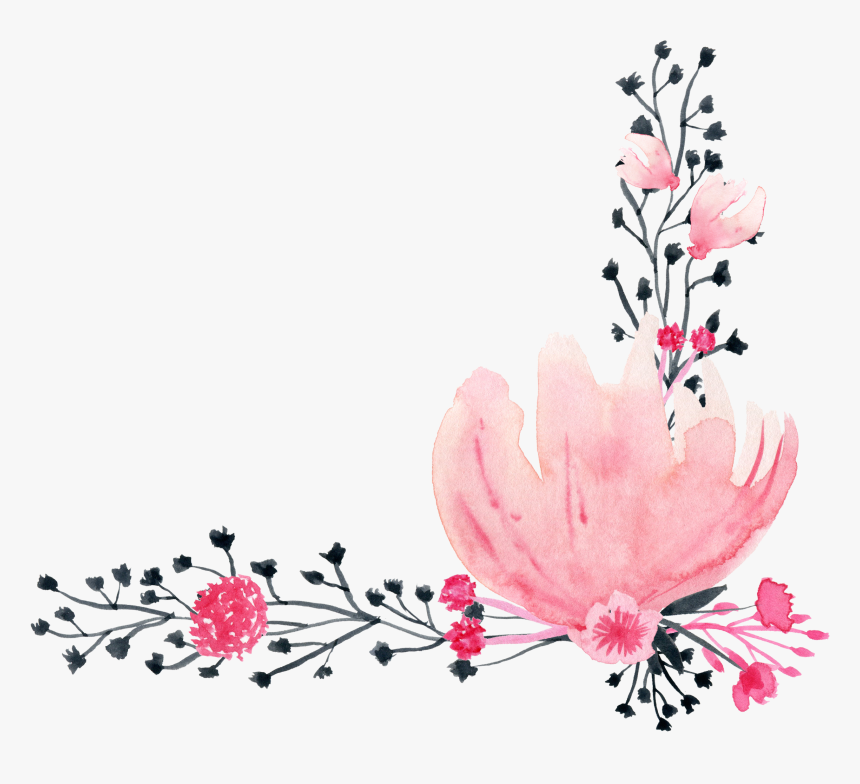 Dibujos Flores En Rosa, HD Png Download, Free Download