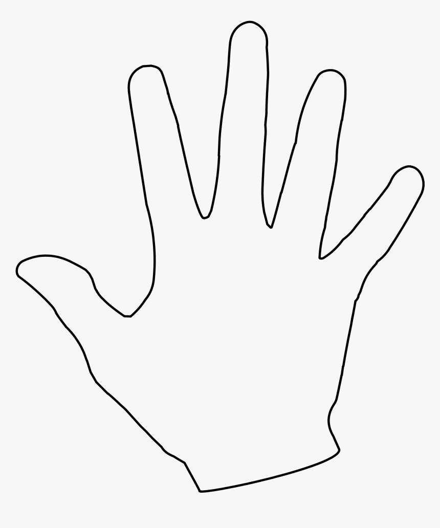 Clipart For Kids Free - Printable Clip Art Hand Print, HD Png Download, Free Download